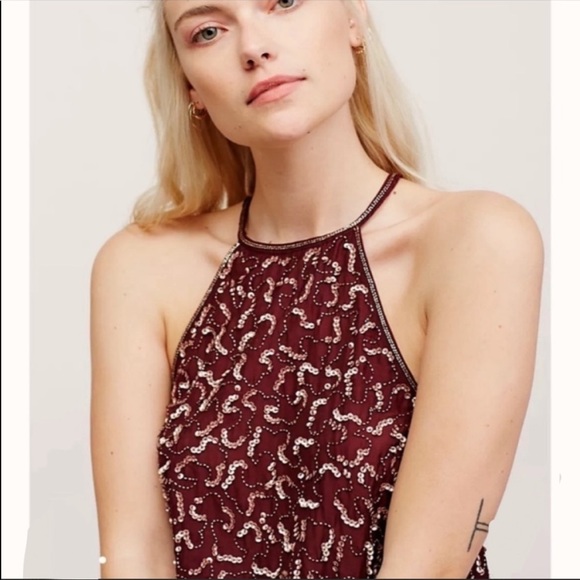 STUNNING RARE Free People Sassy Glam! Sequin Open Back Flying High Mini Dress - Picture 7 of 16